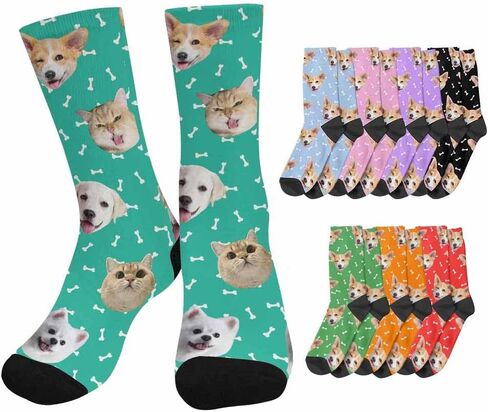 Custom Socks with Photos,Personalized face Socks with Pictures Name for Men Women in Saudi Arabia