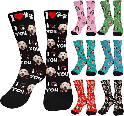 Custom Socks with Photos,Personalized face Socks with Pictures Name for Men Women in Saudi Arabia