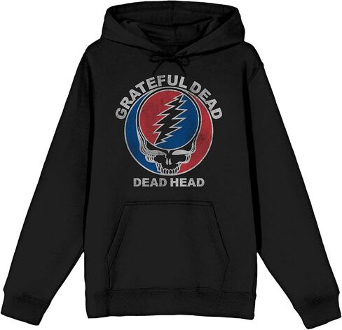 سويت شيرت بقلنسوة بأكمام طويلة وشعار Bioworld Grateful Dead Dead Head للبالغين in Saudi Arabia