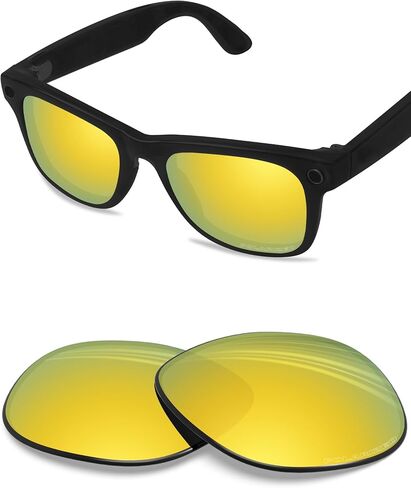 BLAZERBUCK Anti-salt Polarized Replacement Lenses Compatible with Ray-Ban RW4012 Wayfarer (Gen 2) 53mm AI Glasses in Saudi Arabia