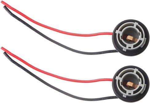 GLL 2pcs Stradard 3157 3156 LED Bulbs Socket Holder Auto Car Plastic Waterproof Turn Signal Tail Stop Rear Brake Light Base Harness Plugs Connectors Pre-wired Wiring Sockets in Saudi Arabia