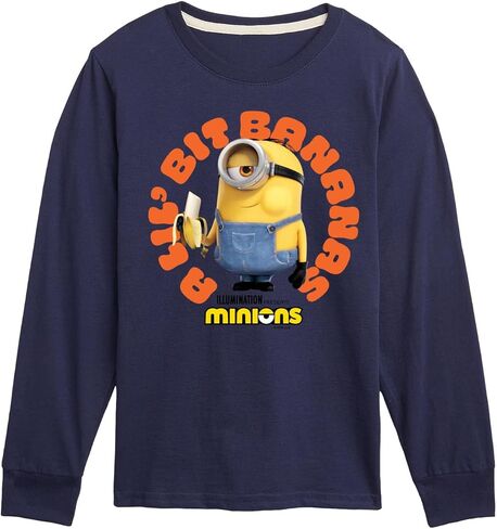 Despicable Me Minions - A Lil Bit Bananas - Toddler & Youth Long Sleeve Graphic T-Shirt in Saudi Arabia