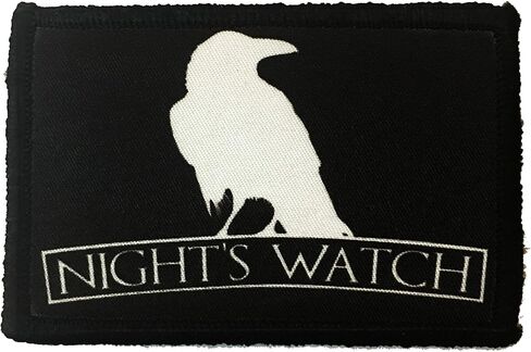 RedheadedTshirts - Nights Watch Morale Patch Military Tactical 2x3 Hook and Loop Made in The USA in Saudi Arabia