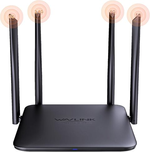 WiFi 6 Router AX3000 Wireless Internet High Speed Smart Router with 5dBi High-gain Antennas, Dual Band Gigabit Computer Router Mesh Support for Homes up to 3000 Sq. ft, VPN, Parental Control in Kuwait