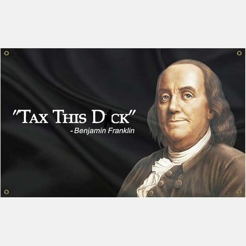 Benjamin Tax This D-cks flag 3x5Ft Funny Tapestry meme flags for Room College Dorm Bedroom Guys Man Cave Frat Bedroom Art Decor Vibrant Color in Saudi Arabia