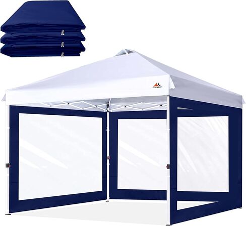 SCOCANOPY Clear Window Sidewall for 10x10 Canopy Frame, 3 Pack Sunwalls Only,(White) in Saudi Arabia