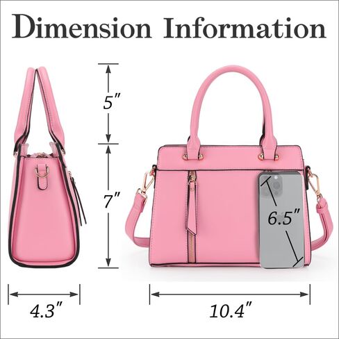 LJOSEIND Purses and Handbags for Women Trendy Satchel Tote Shoulder Bags with Top Handle in Saudi Arabia
