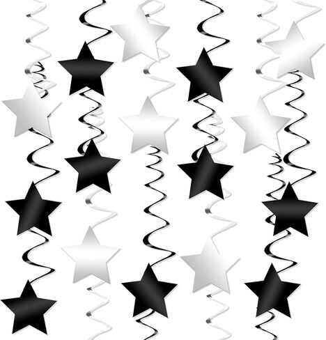 Katchon Gold Star Dovirls - حزمة من 30 ، لا DIY | زينة النجوم للحفلات ، التخرج ، حفل توزيع الجوائز ، والأحزاب ذات الطابع ، فئة 2025 in Saudi Arabia