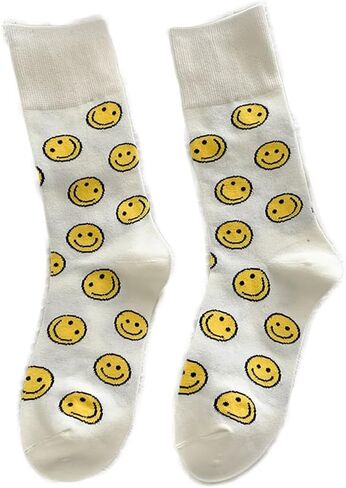 I Like Dress Crew Socks، جوارب وجه مبتسمة رائعة، جوارب غير تقليدية يوم الجمعة، جورب ابتسامة غير رسمي in Saudi Arabia