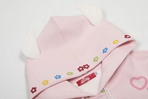 Y2k Vintage Kawaii Anime Cartoon Cutecore 3D Wings Baggy Hoodie Hiphop Street Preppy Sweet Loose Casual Pullover in Saudi Arabia