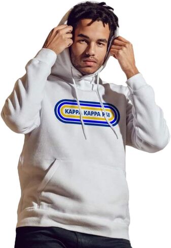 Greekgear Men's Kappa Kappa Psi Capsule Hooded Sweatshirt White in Saudi Arabia