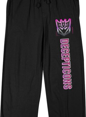 Transformers Decepticons Emblem Adult Black Sleep Pajama Pants in Saudi Arabia