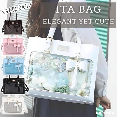 Ita Bag Kawaii لطيف حقيبة الكتف حقائب عرض دبوس أكياس مع إدراج Cutecore Kawaiicore Crossbody محفظة أنيمي in Kuwait