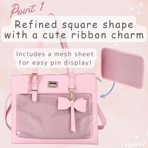 Ita Bag Kawaii لطيف حقيبة الكتف حقائب عرض دبوس أكياس مع إدراج Cutecore Kawaiicore Crossbody محفظة أنيمي in Kuwait