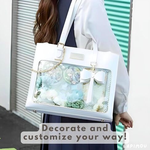 Ita Bag Kawaii لطيف حقيبة الكتف حقائب عرض دبوس أكياس مع إدراج Cutecore Kawaiicore Crossbody محفظة أنيمي in Kuwait