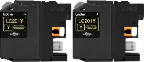 Brother LC201Y Standard Yield Yellow Ink Cartridge (Pack of 2) in Saudi Arabia