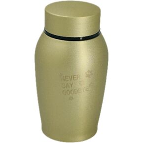 Pet Cremation Urn Engraved Stainless Steel | for Small Pets up to 20 Pounds | Gray | Beautiful Memorial for Dogs, Cats, Birds, Rabbits, Horses, and More in Saudi Arabia