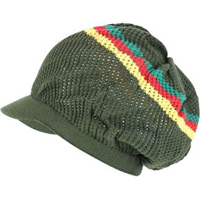 Armycrew Cool Mesh Dreadlock Rasta Beanie Visor in Kuwait