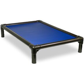 Kuranda Chewproof Elevated Crate Bed - Silver Aluminum - 40" x 25" - Vinyl - Smoke in Saudi Arabia