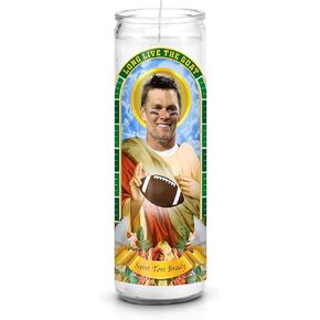 Saint Tom Brady: Celebrity Prayer Devotional Candle, Non Scented, Novelty Candle in Saudi Arabia