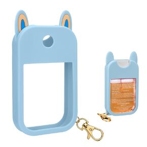 AIERSA Hand Sanitizer Spray Glitter Case Compatible with Touchland, Silicone Hand Sanitizer Case Holder with Keychain for Touch Land Mist 1FL. OZ (Glitter Sequin White) in Kuwait