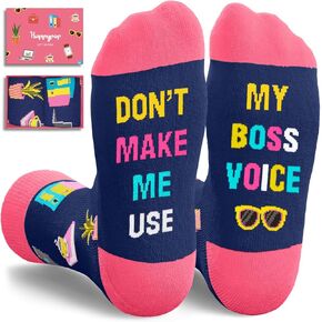 HAPPYPOP Boss Gifts Ideas Socks Women - Best Boss Day Gifts for Woman Female in Saudi Arabia