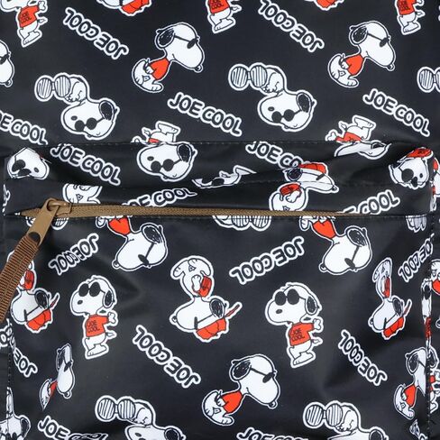 حقيبة ظهر INTIMO Peanuts Joe Cool Snoopy - حقيبة كتب سفر مدرسية بتصميم كامل مع قاعدة من الجلد الصناعي in Saudi Arabia