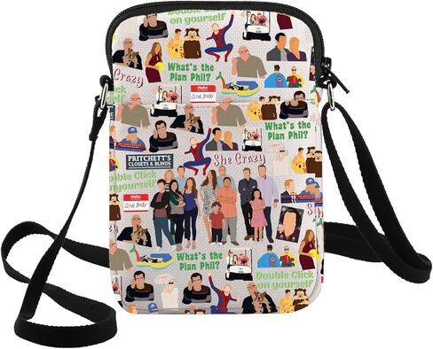 G2TUP Dunphy Family Crossbody Bag Phil & Claire Dunphy Fans Gift What The Plan حقيبة كتف فيل سلع عائلة بريتشيت in Kuwait