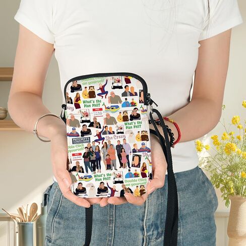 G2TUP Dunphy Family Crossbody Bag Phil & Claire Dunphy Fans Gift What The Plan حقيبة كتف فيل سلع عائلة بريتشيت in Kuwait