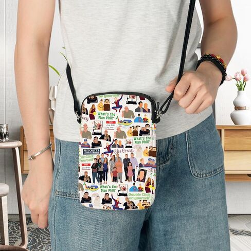 G2TUP Dunphy Family Crossbody Bag Phil & Claire Dunphy Fans Gift What The Plan حقيبة كتف فيل سلع عائلة بريتشيت in Kuwait
