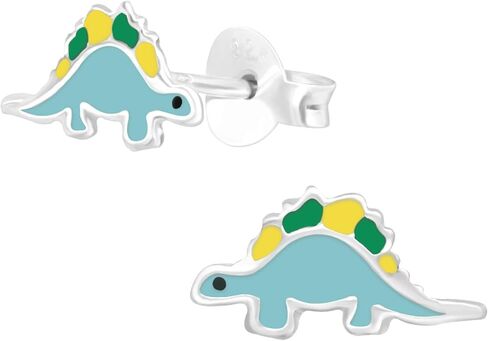 925 Sterling Silver Cute Tiny Dinosaur Stud Earrings (Your Choice) in Saudi Arabia