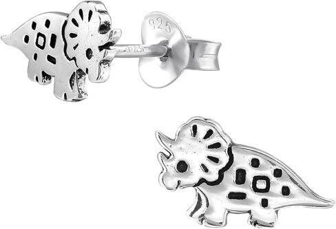 925 Sterling Silver Cute Tiny Dinosaur Stud Earrings (Your Choice) in Saudi Arabia
