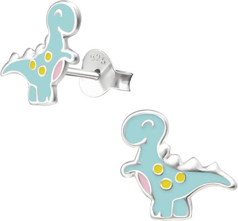 925 Sterling Silver Cute Tiny Dinosaur Stud Earrings (Your Choice) in Saudi Arabia