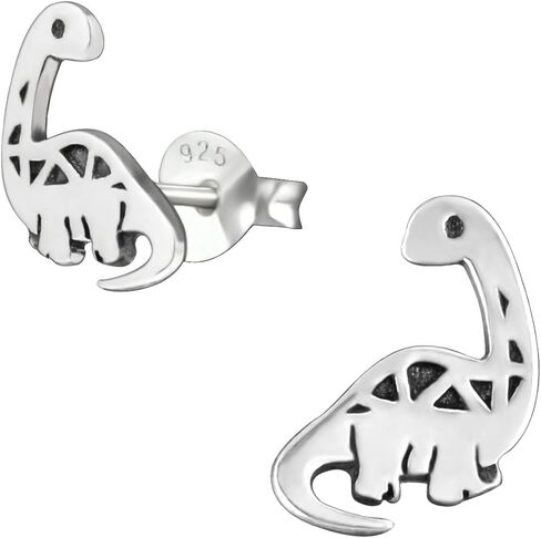 925 Sterling Silver Cute Tiny Dinosaur Stud Earrings (Your Choice) in Saudi Arabia