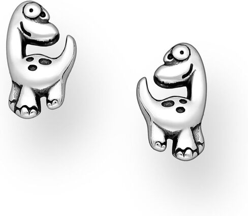 925 Sterling Silver Cute Tiny Dinosaur Stud Earrings (Your Choice) in Saudi Arabia