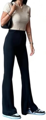 Women's high-Waisted Stretch Formal Black Skinny Pants are Ideal for Office wear. in Saudi Arabia