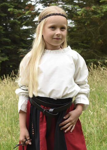 Battle-Merchant Medieval Leather Ring Belt – Long Viking Warrior Belt Reenactment, LARP & Renaissance Fair Accessory in Saudi Arabia