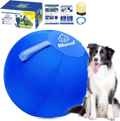 Herding Ball for Dogs，25" Large Durable Dog Herding Ball for Australian Shepherds, Border Collies, German Shepherds Dog Training Toy for Active Breeds in Saudi Arabia
