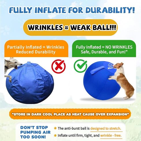 Herding Ball for Dogs，25" Large Durable Dog Herding Ball for Australian Shepherds, Border Collies, German Shepherds Dog Training Toy for Active Breeds in Saudi Arabia