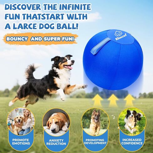 Herding Ball for Dogs，25" Large Durable Dog Herding Ball for Australian Shepherds, Border Collies, German Shepherds Dog Training Toy for Active Breeds in Saudi Arabia