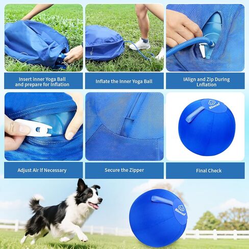 Herding Ball for Dogs，25" Large Durable Dog Herding Ball for Australian Shepherds, Border Collies, German Shepherds Dog Training Toy for Active Breeds in Saudi Arabia