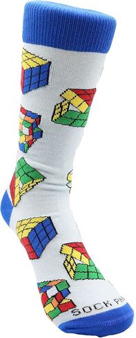 جوارب Sock Panda Fun Puzzle Cube بحجم توين من (للبالغين صغير) - مقاس الجورب 6-8، للأعمار من 8 إلى 11 عامًا (مقاس الحذاء 2-5) in Saudi Arabia