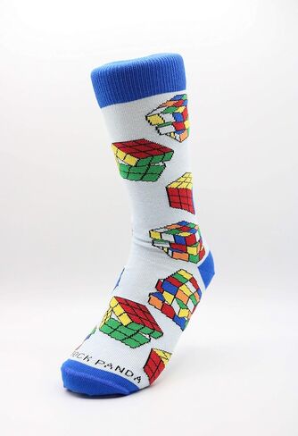 جوارب Sock Panda Fun Puzzle Cube بحجم توين من (للبالغين صغير) - مقاس الجورب 6-8، للأعمار من 8 إلى 11 عامًا (مقاس الحذاء 2-5) in Saudi Arabia