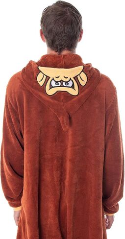Seven Times Six Donkey Kong Adult Microfleece Costume Kigurumi Union Suit One-Piece Pajama Outfit in Saudi Arabia
