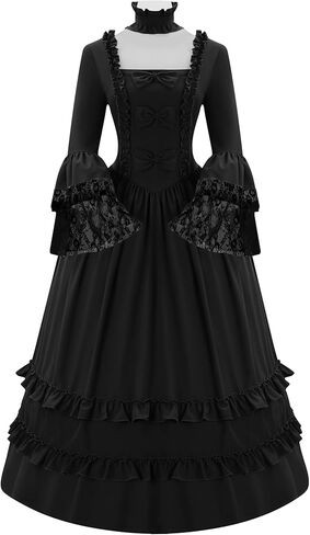 Women's Vintage 18th Century Victorian Dress Flare Sleeve Costume Dress Fancy Dress Party Ball Gown in Saudi Arabia