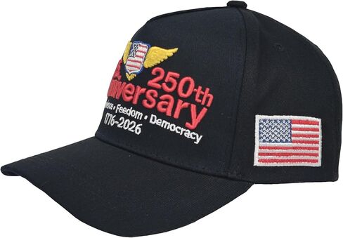 250 Anniversary USA Hat Unisex Embroidered Baseball Cap Patriotic Trucker Hats for Men Women Adjustable Ball Cap Gift in Saudi Arabia