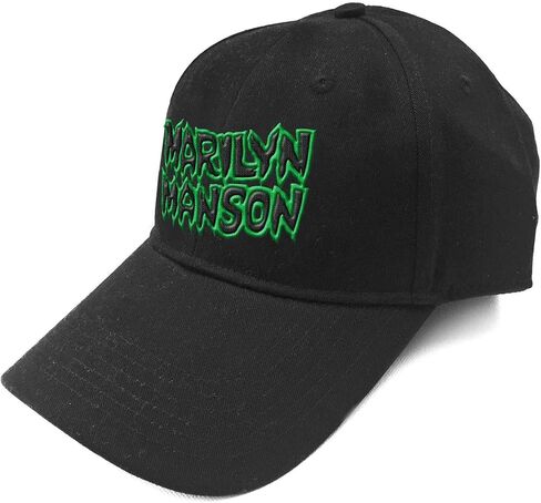 Marilyn Manson Baseball Cap Band Logo Say10 Official Black Strapback in Saudi Arabia