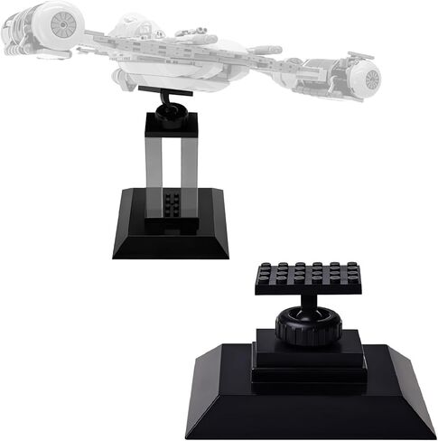 Infinity Angle Display - Building Block Display Stand - Works with Major Building Blocks - for Lego Display Stand - Compatible with Lego Decor Adjustable Stand - 2 Pack - White in Kuwait