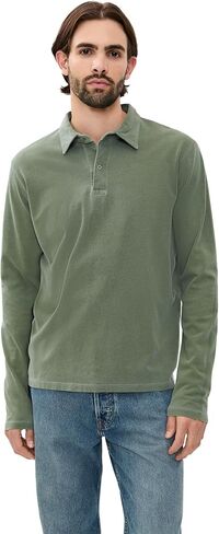 Save Khaki Men's Long Sleeve Polo in Saudi Arabia