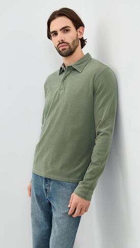 Save Khaki Men's Long Sleeve Polo in Saudi Arabia